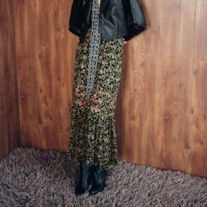 ZARA FLORAL PRINTED BELTED MIDI SKIRT  Sz S, M